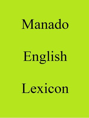 cover image of Manado English Lexicon